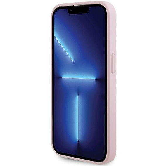 GUESS Huse pentru iPhone 14 Pro, Saffiano MagSafe, roz