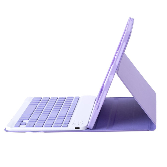 Carcasă cu tastatură bluetooth pentru iPad 11" 2025 A16 (11 gen.) / iPad 10.9" 2022 (10 gen.), Purple