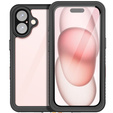 Husă impermeabilă IP68 pentru iPhone 16, negru