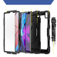 Husa blindată pentru iPad Pro 12.9 2022 / 2021 / 2020 / 2018, carcasă de protecție 360 cu slot pentru stylus, negru