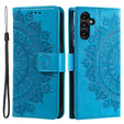 Cu clapetă pentru Samsung Galaxy A55 5G, Mandala Flower, verde