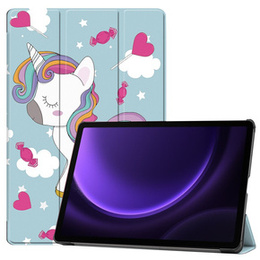 Husă pentru Samsung Galaxy Tab S10 Lite / S10 FE / S9 FE, cu clapetă, unicorn