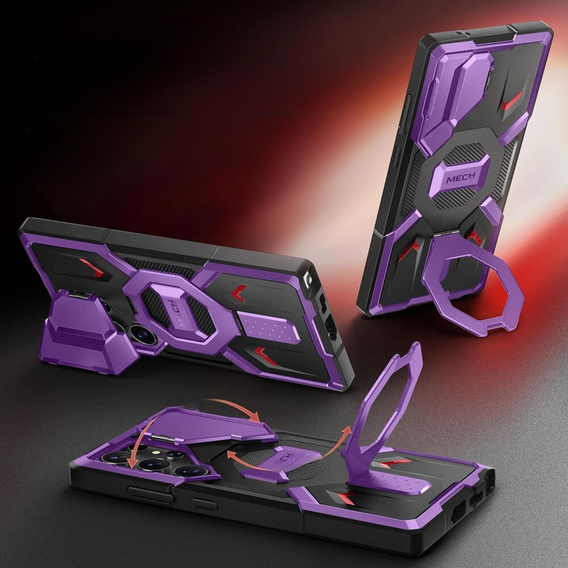 Husă Tongate MECH MagSafe Series violet pentru Samsung Galaxy S24 Ultra