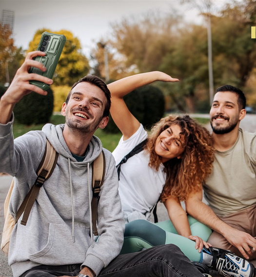 Husă blindată pentru Samsung Galaxy S25, Dexnor Full Body (Two Frames), verde