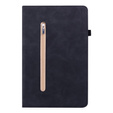 Huse pentru Lenovo Tab P11 Pro Gen 2, Wallet Pen Slot, negru