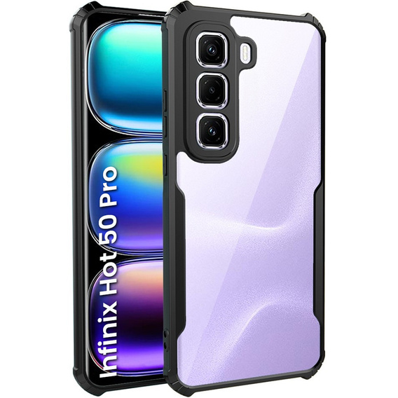 Huse pentru Infinix Hot 50 Pro 4G, AntiDrop Hybrid, negru