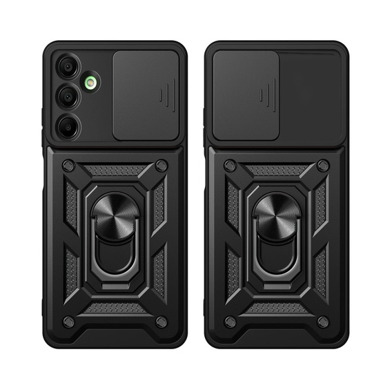 Husă blindată pentru Samsung Galaxy A16, CamShield Slide, negru