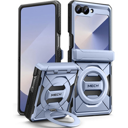Carcasă Tongate MECH cu MagSafe pentru Samsung Galaxy Z Flip7 FE / Z Flip6, albastru