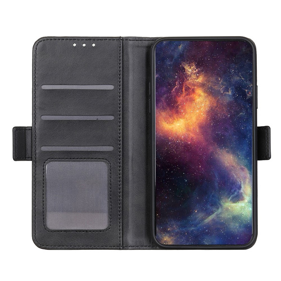 Cu clapetă pentru Motorola Moto E13, Wallet, negru