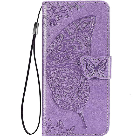 Cu clapetă pentru Xiaomi Redmi A5, Butterfly, violet