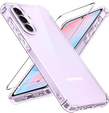 Carcasă pentru Samsung Galaxy A56, Erbord Dropproof, transparentă + Sticlă