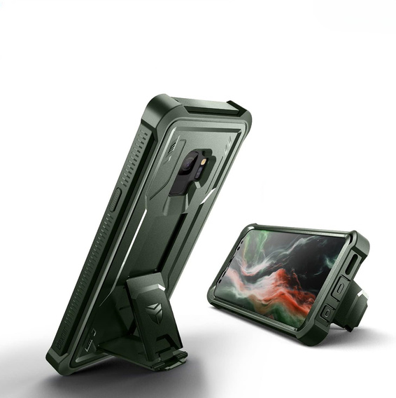 Husă blindată pentru Samsung Galaxy S9, Dexnor Full Body, verde
