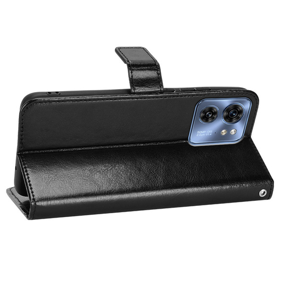 Cu clapetă pentru Motorola Edge 40, Wallet, negru