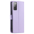 Husă cu clapetă pentru Samsung Galaxy S20 FE, Rhombus Crossbody Leather, violet