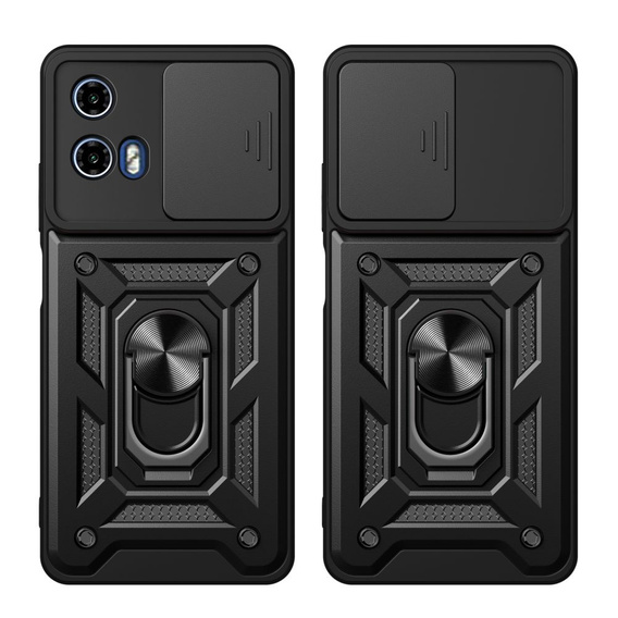 Husă blindată pentru Motorola Moto G24 / G24 Power / G04, CamShield Slide, negru