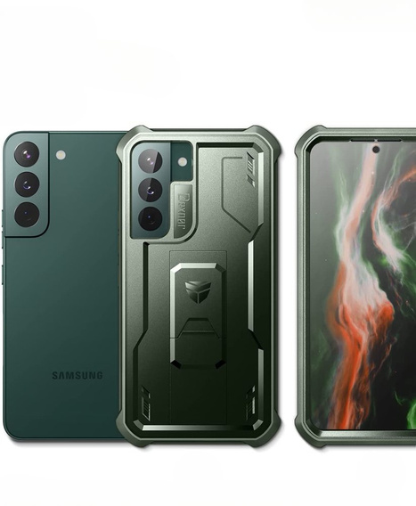 Husă blindată pentru Samsung Galaxy S22, Dexnor Full Body, verde