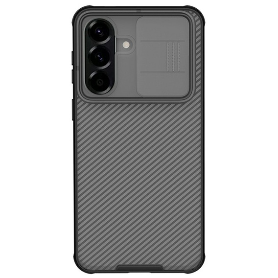 Husă NILLKIN Camshield Pro cu capac pentru cameră pentru Samsung Galaxy A57 5G, transparentă/neagră