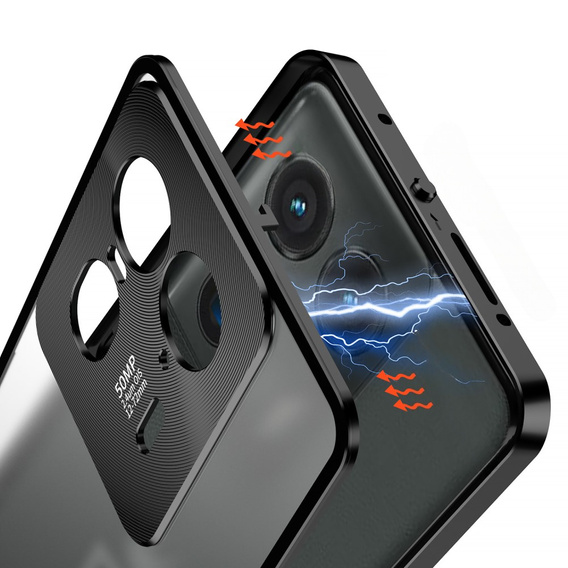 Carcasă pentru Motorola Edge 50 Ultra, Frame Case, negru