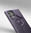Husă blindată pentru Samsung Galaxy S25 Ultra, Dexnor CamProtect MagSafe, violet (Două rame)