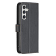 Husa cu clapetă pentru Samsung Galaxy A35 5G, BINFEN Wallet, negru