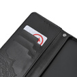 Cu clapetă pentru Oppo A79 5G, Mandala, negru