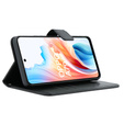 Cu clapetă pentru Oppo A79 5G, Crazy Horse Wallet, negru