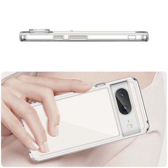 Carcasă pentru Google Pixel 8, Fusion Hybrid, cu protecție pentru camera foto, transparentă