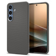 Carcasa Spigen pentru Samsung Galaxy S25, Liquid Air, negru + 9H Tempered Glass