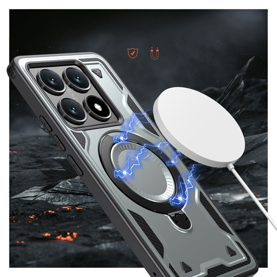 Carcasă pentru Xiaomi 14T, Military MagSafe, de argint