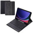Carcasă + tastatură Samsung Galaxy Tab S9+, Leather Pen Slot, negru