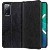 Huse pentru Samsung Galaxy S20 FE, Wallet Litchi Leather, negru