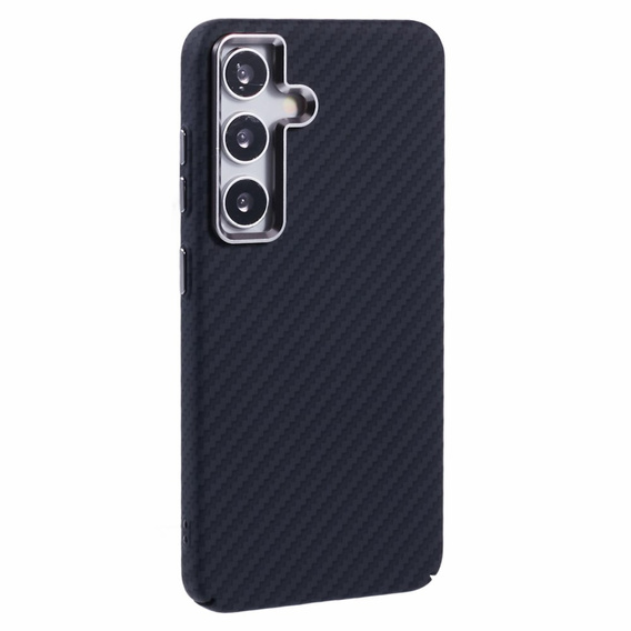 Carcasa pentru Samsung Galaxy S25+ Plus, Carbon Fiber MagSafe, negru
