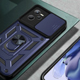 Husă blindată pentru Realme C35, CamShield Slide, albastru