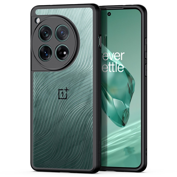 Husa DuxDucis pentru OnePlus 12, Aimo case, transparent / negru