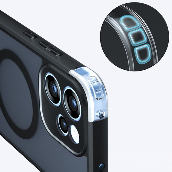 Husă MagSafe ERBORD Matt pentru Oppo Reno 15 FS, negru