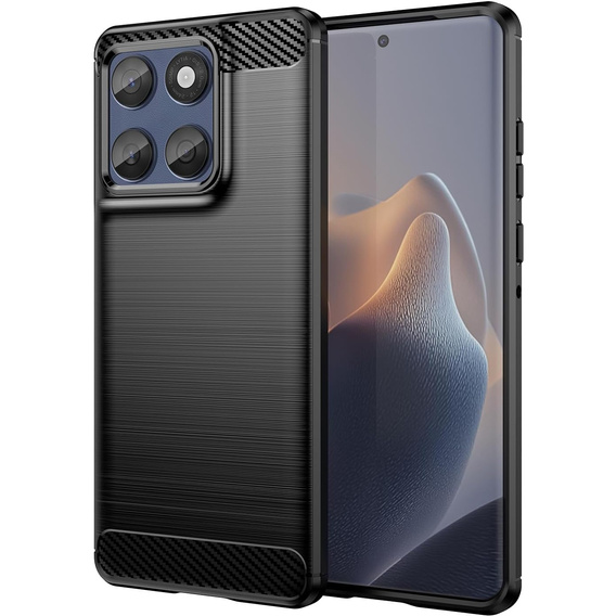 Huse pentru Motorola Edge 60 / 60 Fusion, Carbon, negru