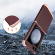 Husa blindată pentru Samsung Galaxy Z Flip7 FE / Z Flip6, Armorl Shockproof, maroon