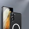 Carcasă de protecție pentru camera foto pentru Samsung Galaxy S21+ Plus, CamShield MagSafe, transparent / negru