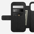 Husă Nomad pentru iPhone 17 Pro, Modern Leather Folio, negru