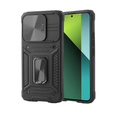 Carcasă blindată pentru Xiaomi Redmi Note 13 Pro 5G, CamShield Slide, negru + sticlă călită 9H