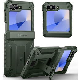 Husa blindată pentru Samsung Galaxy Z Flip7 FE / Z Flip6, Dexnor Clip Holder, verde