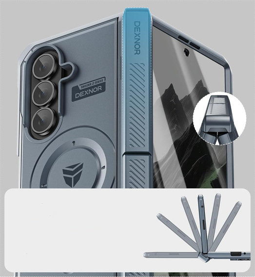 Dexnor Carcasă blindată magnetică cu baze duble pentru Samsung Galaxy Z Fold7