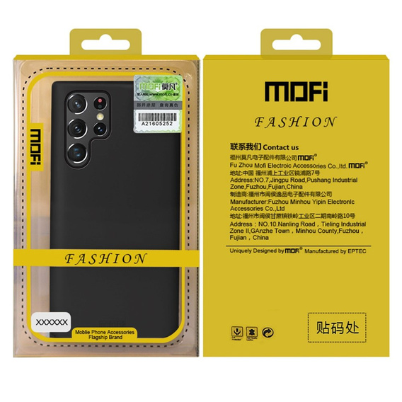 Husă MOFI pentru Samsung Galaxy S22 Ultra, subțire, negru