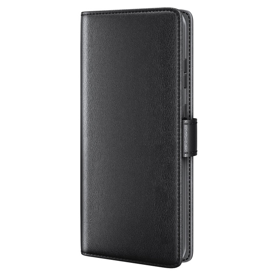 Husa cu clapetă pentru OnePlus 12 5G, Split Leather, negru