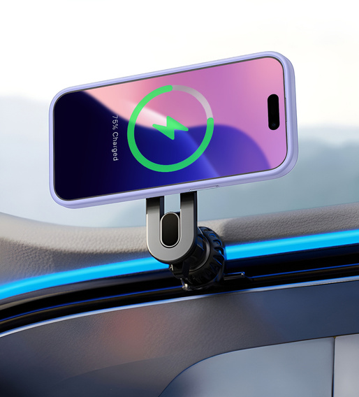 Husă pentru iPhone 16 Pro, pentru MagSafe, ERBORD Matt Case, violet + sticlă pentru ecran