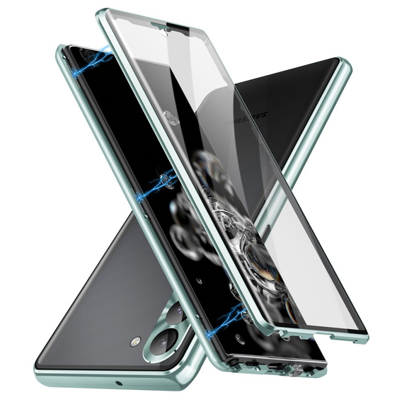 Husa pentru Samsung Galaxy S23 Plus, Magnetic Dual Glass, verde