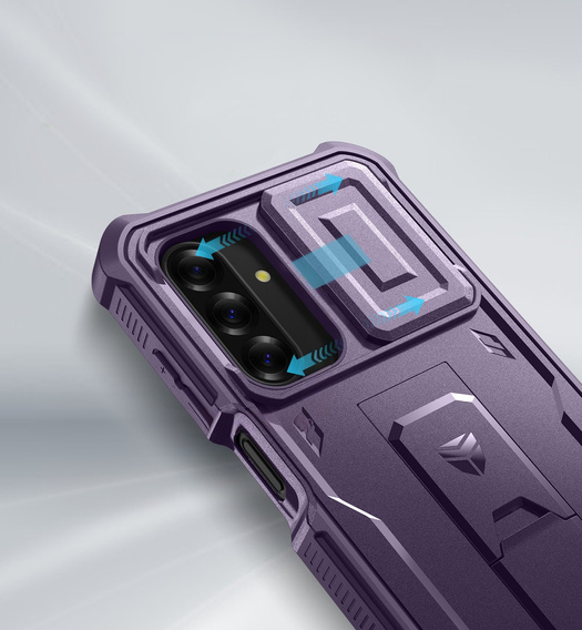 Husă blindată pentru Samsung Galaxy A26 5G, Dexnor Full Body (Two Frames), violet