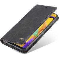 Husa CASEME pentru Samsung Galaxy M21, Leather Wallet Case, negru