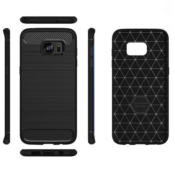 Huse pentru Samsung Galaxy S7, Carbon, negru
