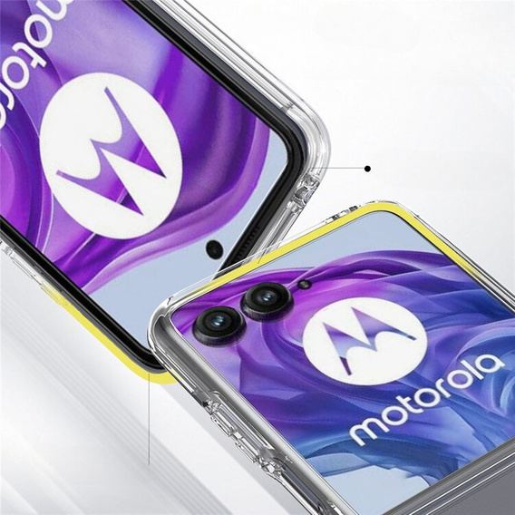 Huse pentru Motorola Razr 50 Ultra, Fusion Hybrid, transparentă